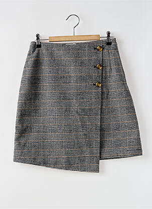 Jupe courte taille haute gris C'EST BEAU LA VIE femme