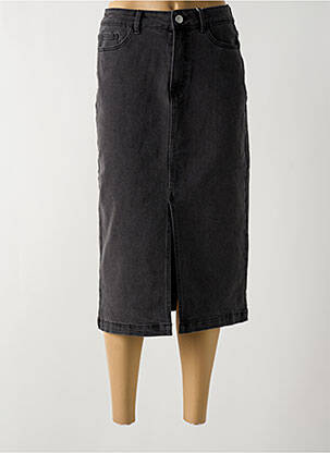 Jupe mi-longue stretch gris VILA femme