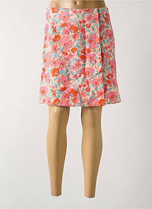 Jupe courte taille haute rose C'EST BEAU LA VIE femme