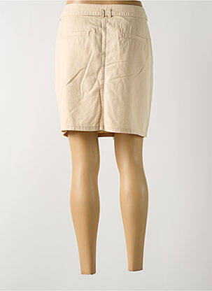 Jupe courte taille à pinces beige ESPRIT femme