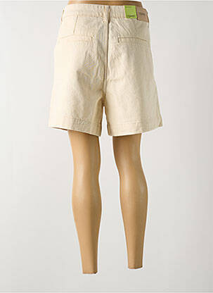 Short taille à pinces taille haute beige ESPRIT femme