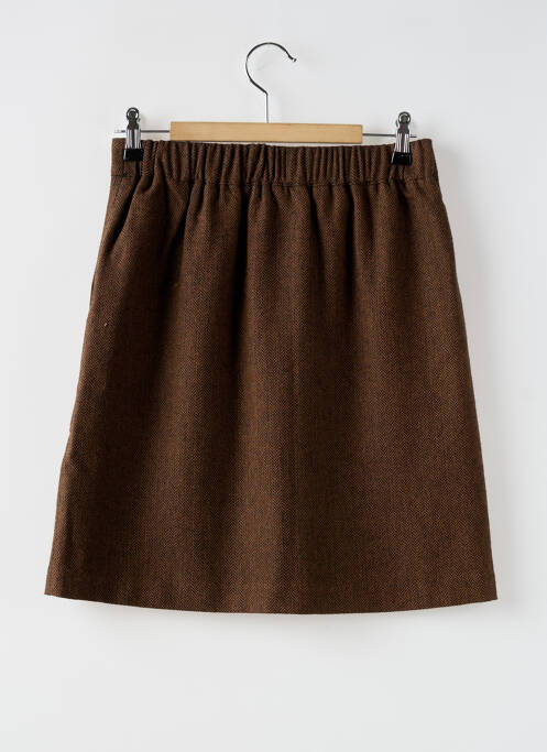 Jupe courte poches marron C'EST BEAU LA VIE femme