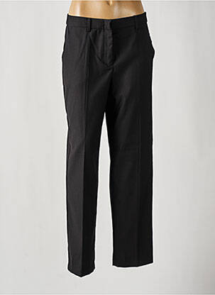 Pantalon droit fermeture zippée sous rabat boutonné noir VILA ROUGE femme