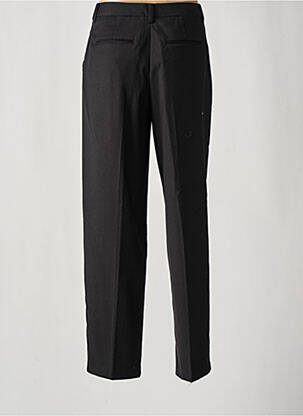 Pantalon droit fermeture zippée sous rabat boutonné noir VILA ROUGE femme
