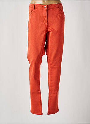 Pantalon slim poches orange C'EST BEAU LA VIE femme