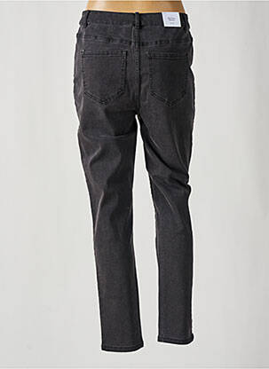 Pantalon droit fermeture zippée sous rabat boutonné noir VILA femme
