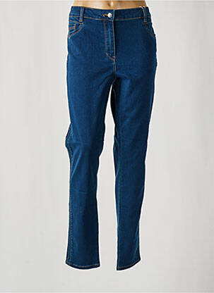 Jeans coupe droite poches bleu C'EST BEAU LA VIE femme