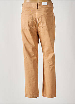 Pantalon droit fermeture zippée sous rabat boutonné beige C'EST BEAU LA VIE femme