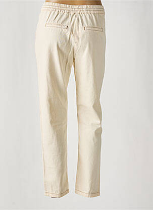 Pantalon 7/8 taille élastique beige C'EST BEAU LA VIE femme