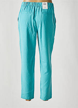 Pantalon 7/8 taille élastique bleu C'EST BEAU LA VIE femme