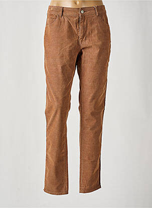 Pantalon coupe droite taille normale beige C'EST BEAU LA VIE femme