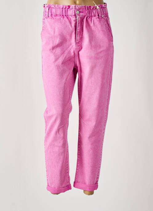 Jeans boyfriend rose C'EST BEAU LA VIE pour femme