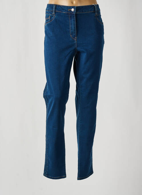 Jeans coupe droite bleu C'EST BEAU LA VIE pour femme