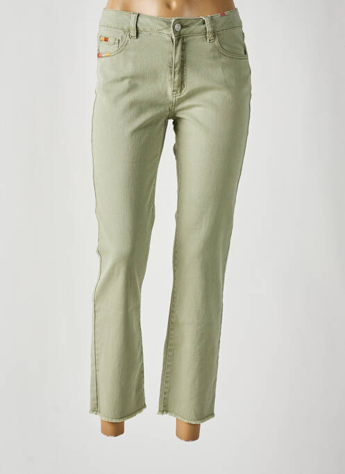 Pantalon 7/8 vert C'EST BEAU LA VIE pour femme