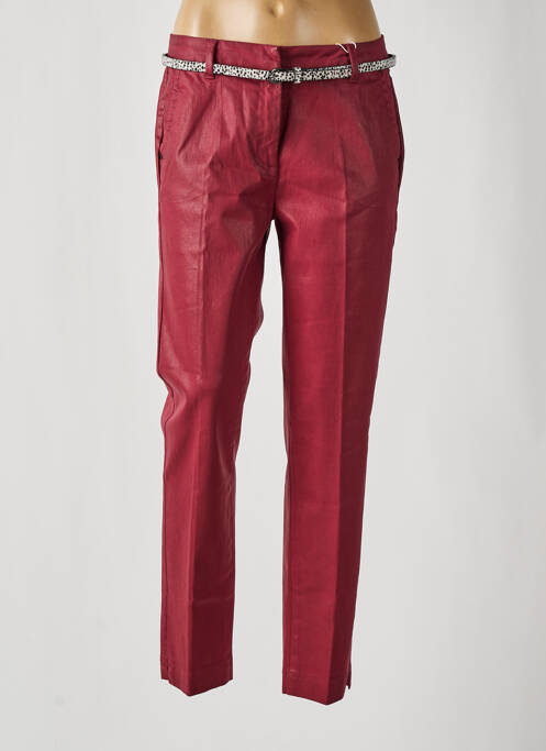 Pantalon chino rouge C'EST BEAU LA VIE pour femme