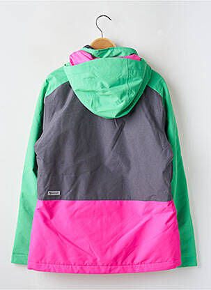 Parka fermeture zippée sur le devant a capuche vert ZIENER fille