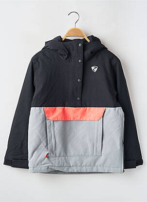 Parka poches a capuche noir ZIENER garçon