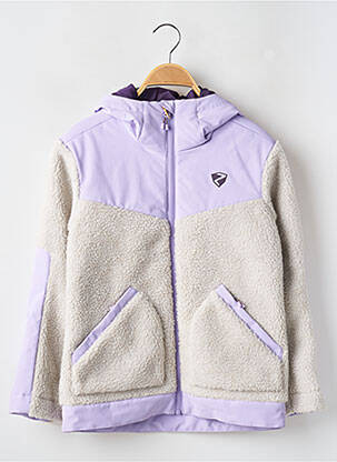 Parka finition intérieure doublure satiné a capuche violet ZIENER fille