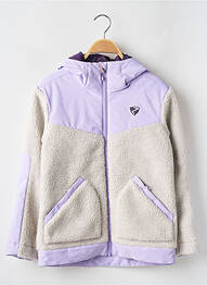 Parka finition intérieure doublure satiné a capuche violet ZIENER fille