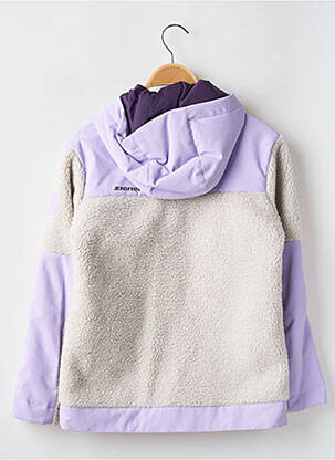 Parka finition intérieure doublure satiné a capuche violet ZIENER fille