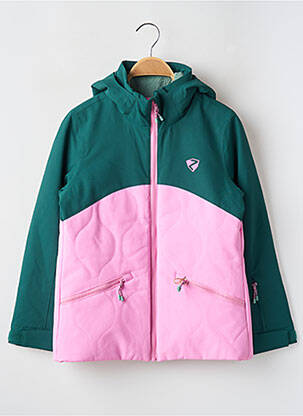 Parka finition intérieure doublure satiné a capuche vert ZIENER fille