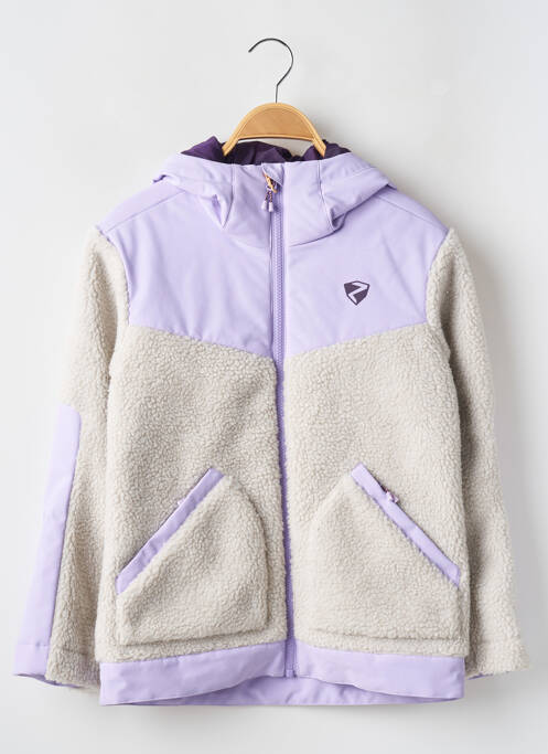 Parka finition intérieure doublure satiné a capuche violet ZIENER fille