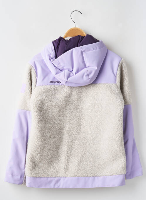 Parka finition intérieure doublure satiné a capuche violet ZIENER fille