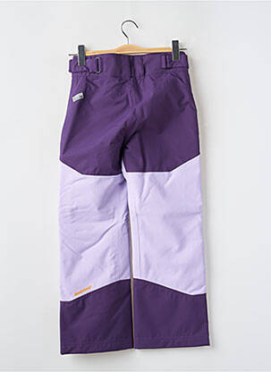 Pantalon droit fermeture zippée sous rabat pressionné taille ajustable violet ZIENER fille