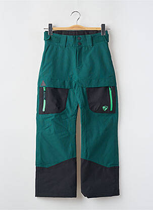 Pantalon droit multipoches taille ajustable vert ZIENER garçon