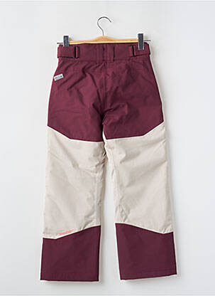 Pantalon droit effet matière satinée taille ajustable rouge ZIENER enfant