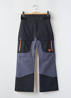Pantalon droit effet matière satinée taille ajustable noir ZIENER enfant