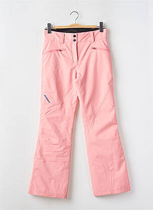 Pantalon droit fermeture zippée sous rabat pressionné taille ajustable rose ZIENER fille