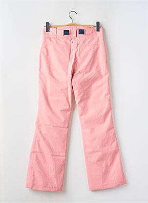 Pantalon droit fermeture zippée sous rabat pressionné taille ajustable rose ZIENER fille