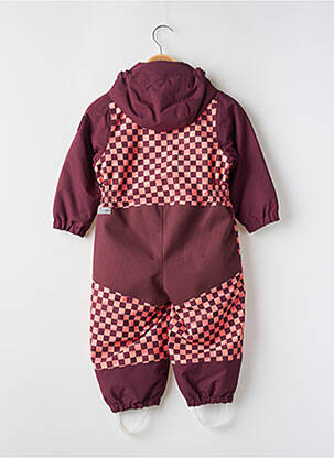 Combi-pantalon tissage imperméable manches longues orange ZIENER fille