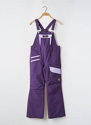 Salopette poches fines bretelles violet ZIENER fille
