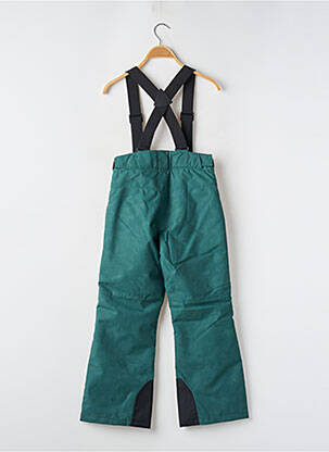 Pantalon droit fermeture zippée sous rabat pressionné taille ajustable vert fonce ZIENER garçon
