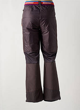 Pantalon droit taille élastique taille normale marron ZIENER femme