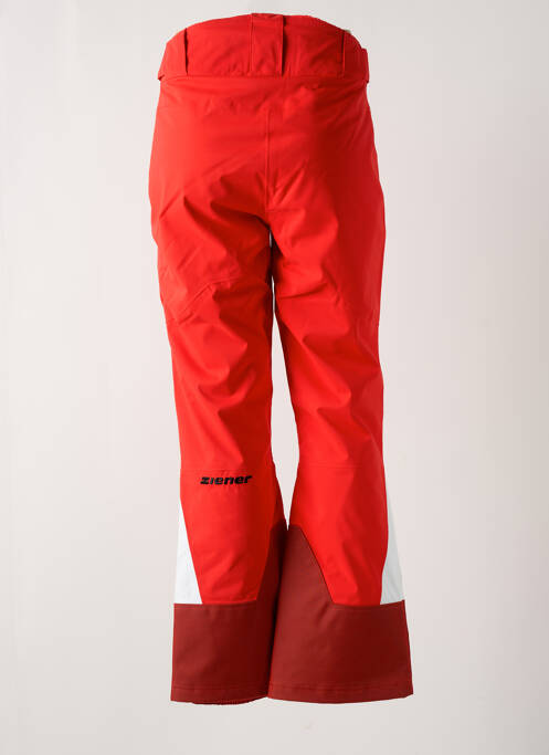 Pantalon droit rouge ZIENER pour femme