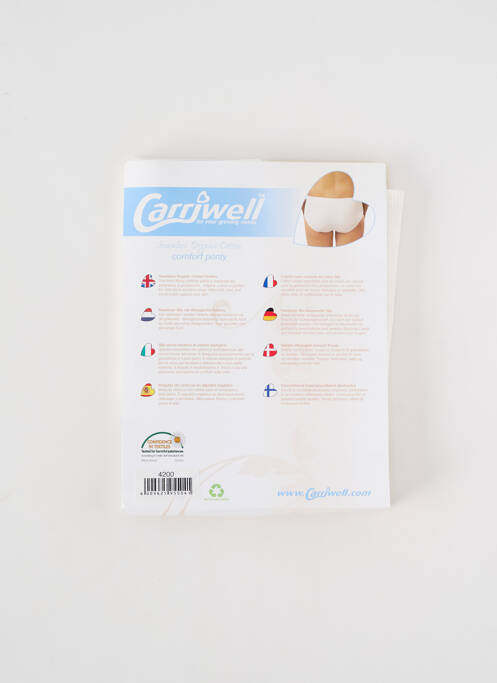 Shorty blanc CARRIWELL pour femme