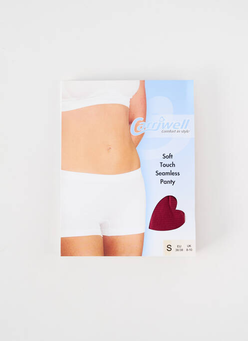 Shorty rouge CARRIWELL pour femme