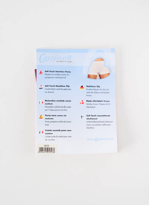 Shorty rouge CARRIWELL pour femme