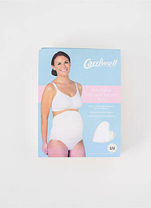 Ceinture effet matière satinée blanc CARRIWELL femme