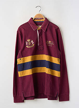 Polo manches longues manches longues rouge TOM JOULE homme
