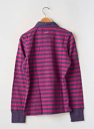 Polo imprimé rayures manches longues violet JOULES femme