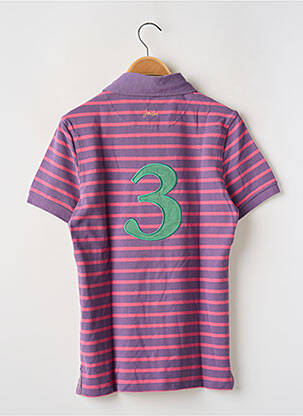 Polo imprimé rayures manches courtes rose JOULES femme