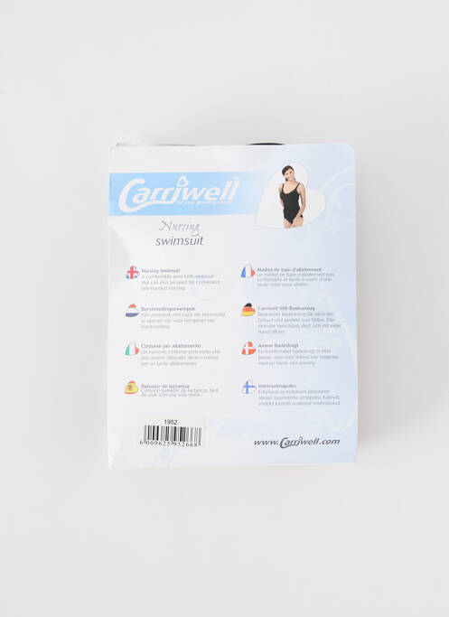 Maillot de bain maternité noir CARRIWELL pour femme