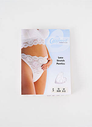 Lingerie maternité effet matière satinée blanc CARRIWELL femme