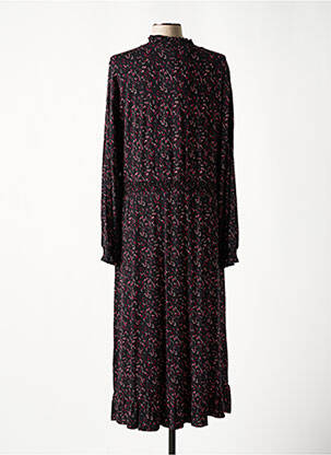 Robe longue manches longues manches longues noir SHEEGO femme