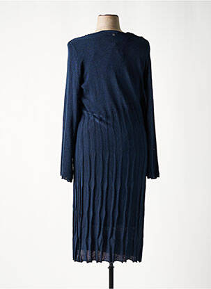 Robe longue manches longues manches longues bleu SHEEGO femme