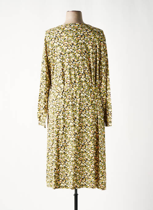 Robe longue manches longues manches longues jaune SHEEGO femme